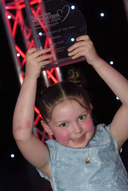 Screenshot 2024 06 17 121623 Violet Smith with her Child of the Year Award
